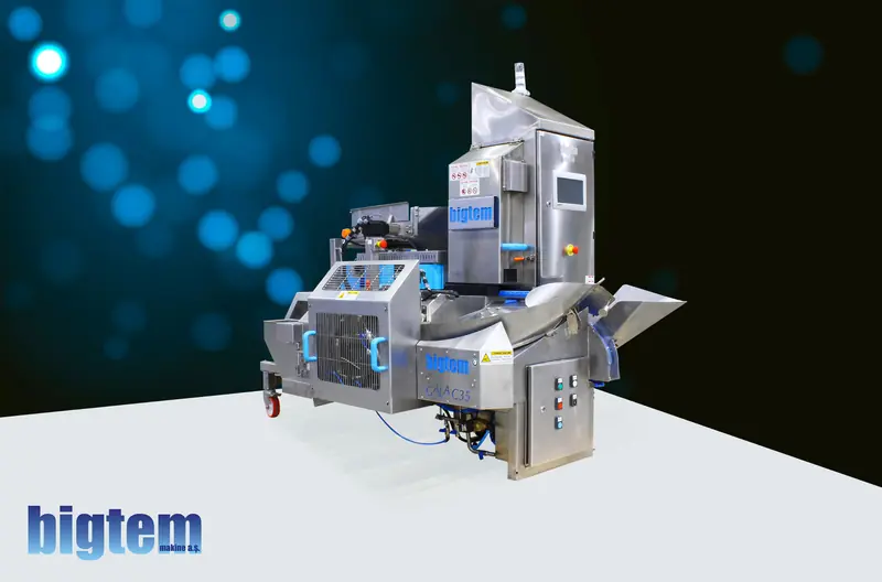 Bigtem automatic corn cutter with vision system and control panel