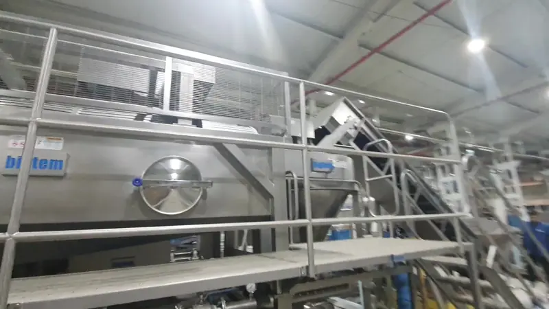 Bigtem cyclonic stone trap and washer installation with platform