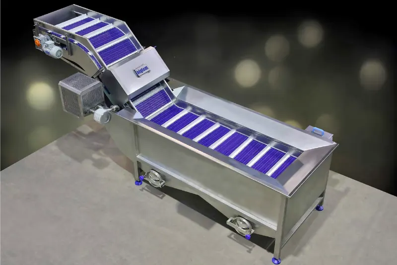 Bigtem universal flotation washer with inclined discharge conveyor