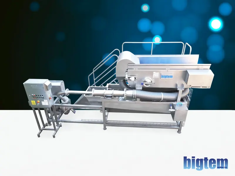 Bigtem hydro cutting line with inspection and grading conveyors
